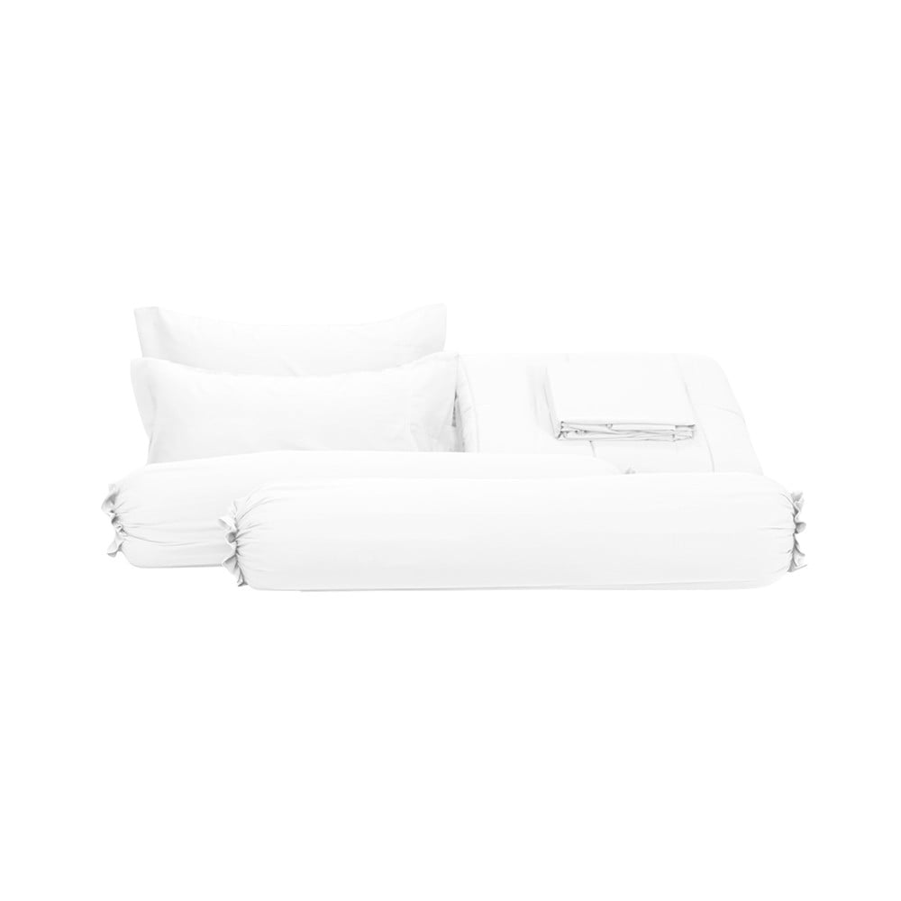 ชุดผ้าปูที่นอน 6 ฟุต (ชุด 6 ชิ้น) PICASSO BASIC สี WHITE