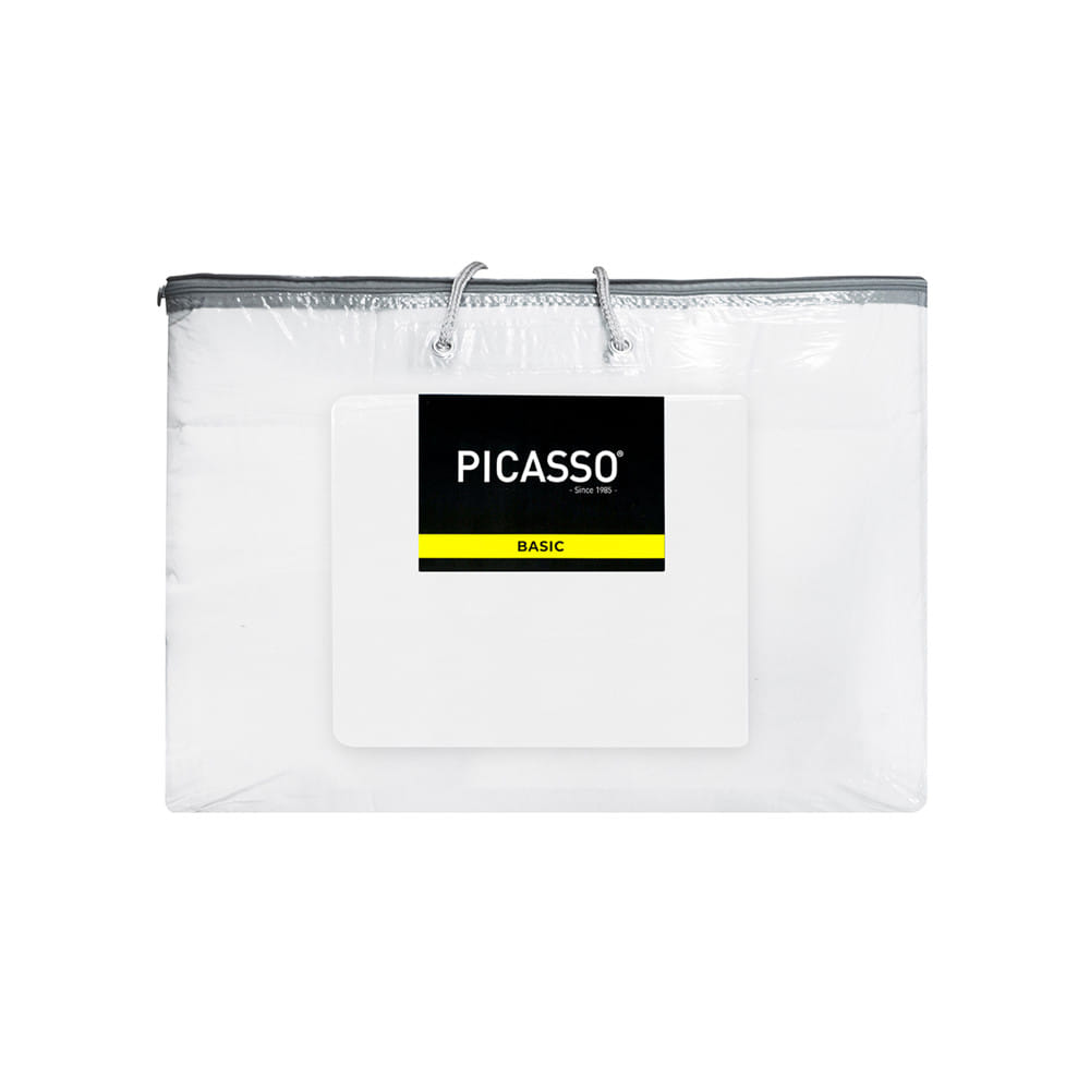 ชุดผ้าปูที่นอน 6 ฟุต (ชุด 6 ชิ้น) PICASSO BASIC สี WHITE