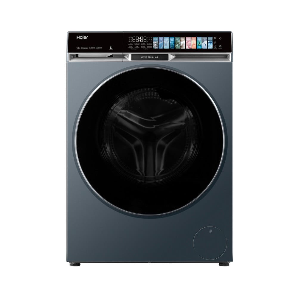 เครื่องซักผ้าฝาหน้า HAIER HW180-BPD14387GNU1 X9 18 กก. 1400 RPM อินเวอร์เตอร์ สีฟ้าครามเข้ม