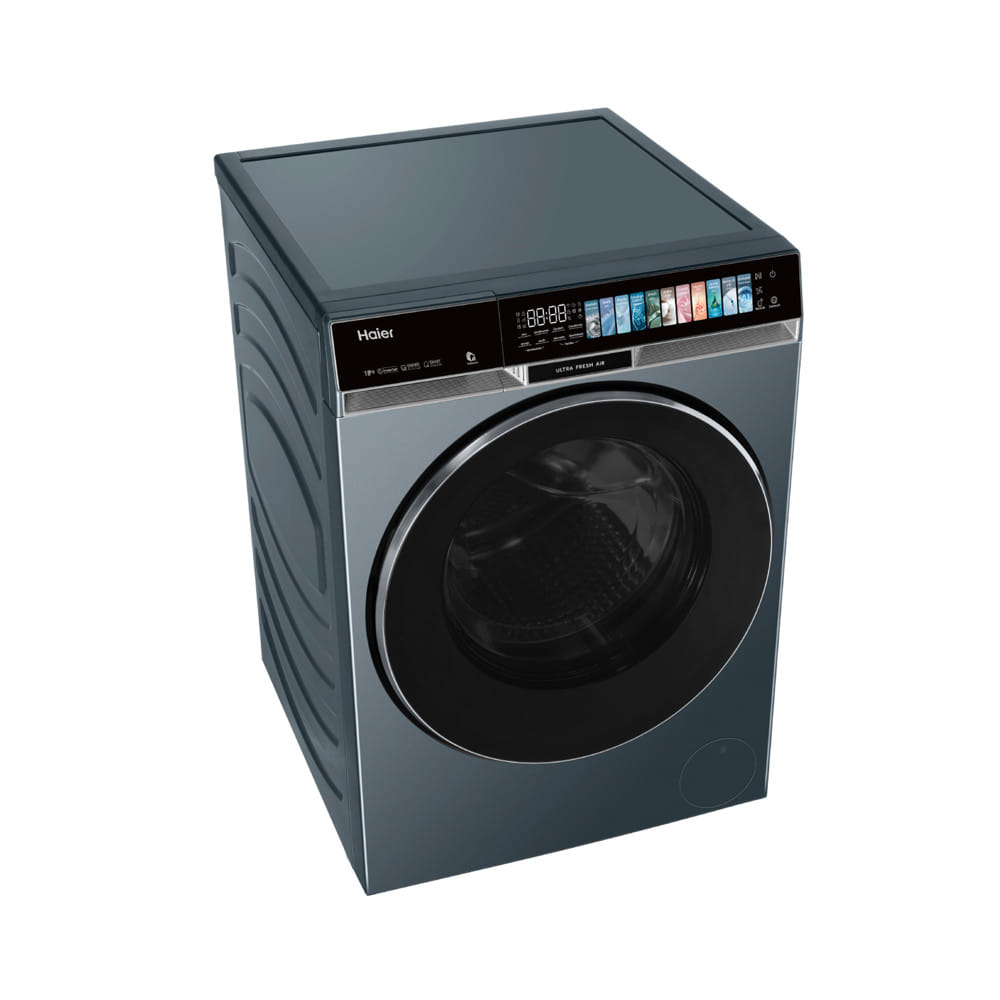 เครื่องซักผ้าฝาหน้า HAIER HW180-BPD14387GNU1 X9 18 กก. 1400 RPM อินเวอร์เตอร์ สีฟ้าครามเข้ม