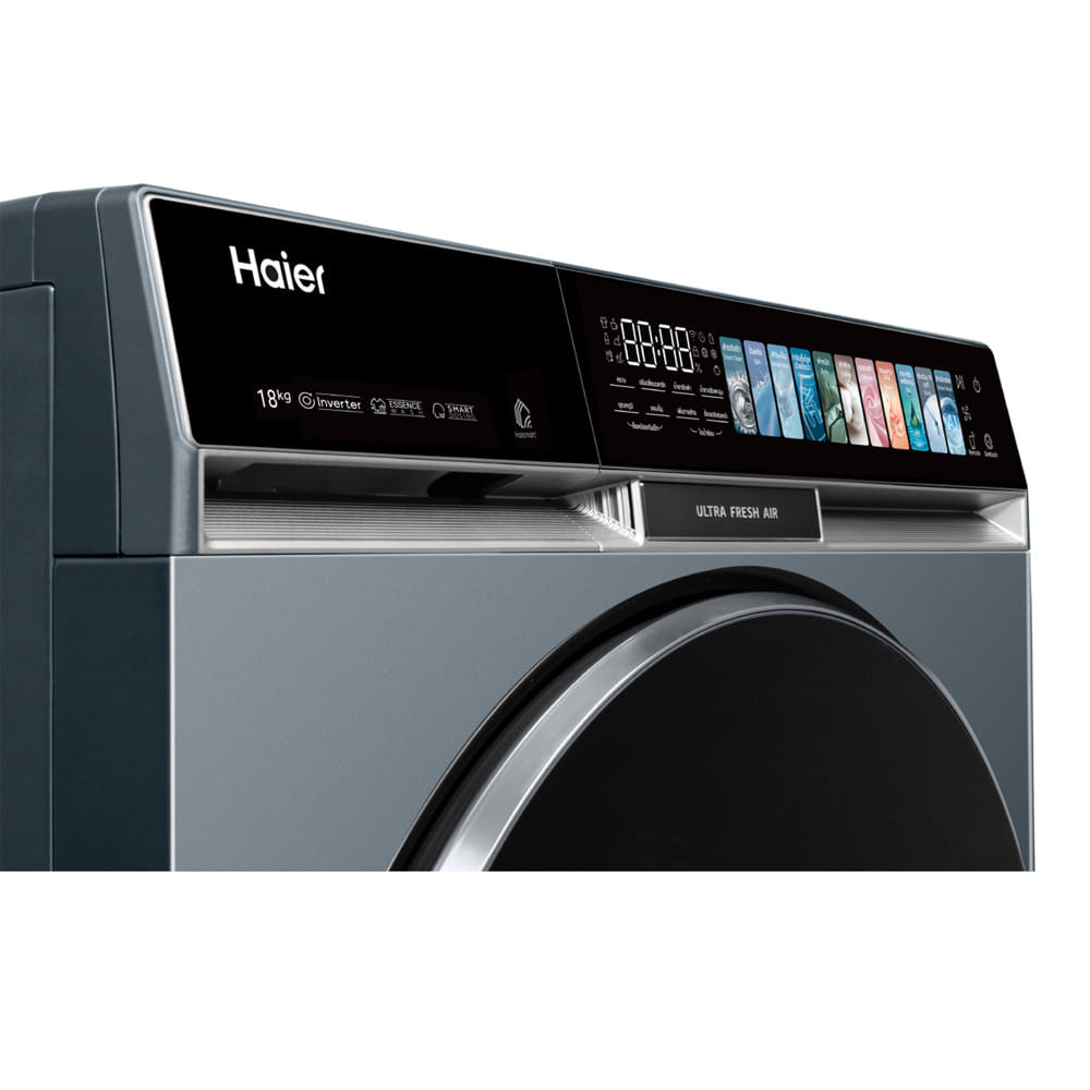 เครื่องซักผ้าฝาหน้า HAIER HW180-BPD14387GNU1 X9 18 กก. 1400 RPM อินเวอร์เตอร์ สีฟ้าครามเข้ม