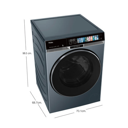เครื่องซักผ้าฝาหน้า HAIER HW180-BPD14387GNU1 X9 18 กก. 1400 RPM อินเวอร์เตอร์ สีฟ้าครามเข้ม_14