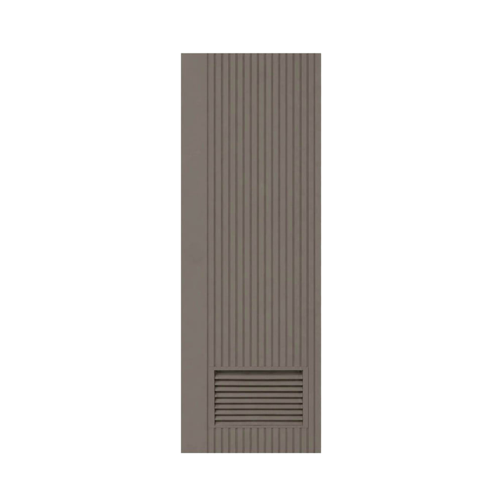 ประตูห้องน้ำ WPC ไม่เจาะลูกบิด AZLE MD 9 เกล็ดล่าง 70x200 ซม.สี URBAN GREY