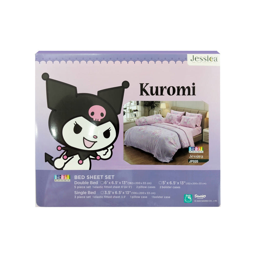 ชุดผ้าปูที่นอน 3.5 ฟุต (ชุด 3 ชิ้น) JESSICA KUROMI 21075-JP020