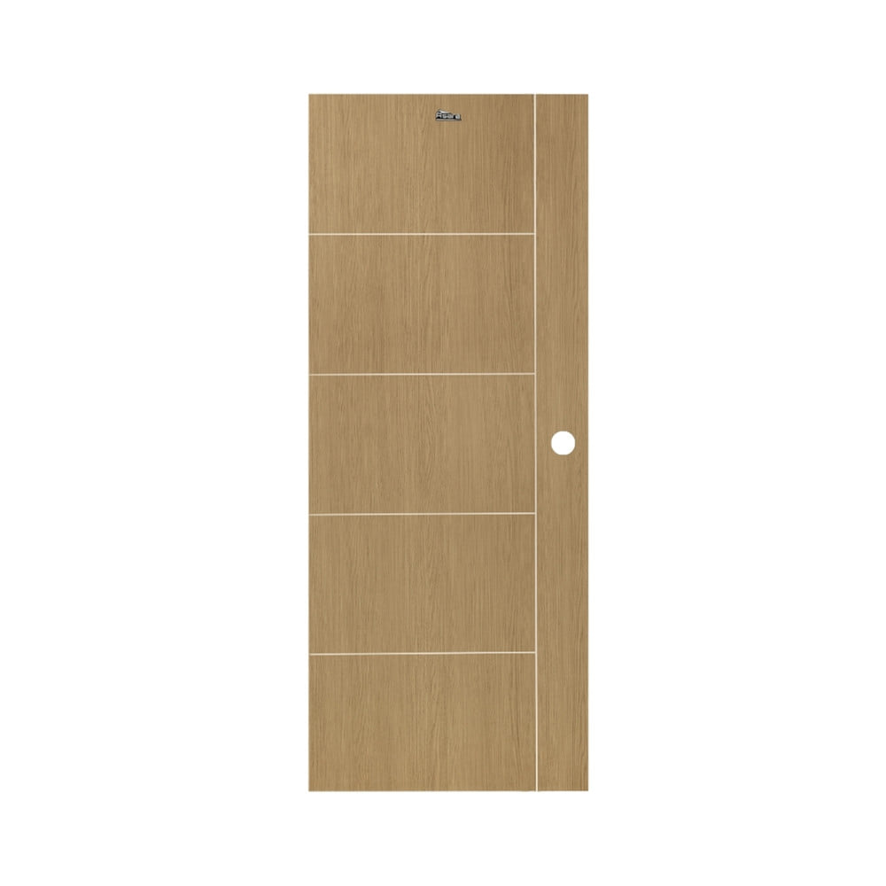 ประตูภายใน UPVC เจาะลูกบิด ASARA A923 80x200 ซม. สี NATURAL-BROWN