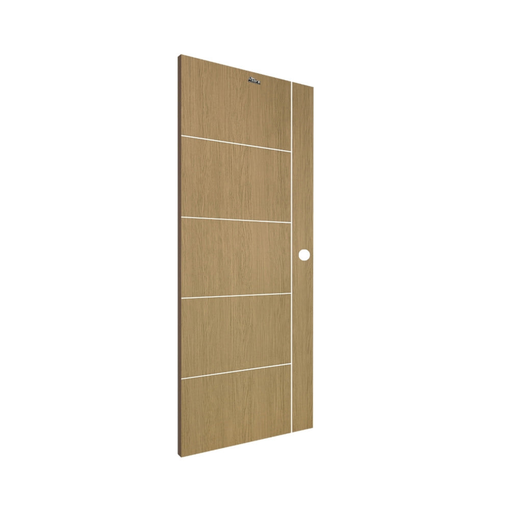 ประตูภายใน UPVC เจาะลูกบิด ASARA A923 80x200 ซม. สี NATURAL-BROWN
