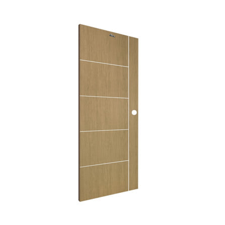 ประตูภายใน UPVC เจาะลูกบิด ASARA A923 80x200 ซม. สี NATURAL-BROWN_1
