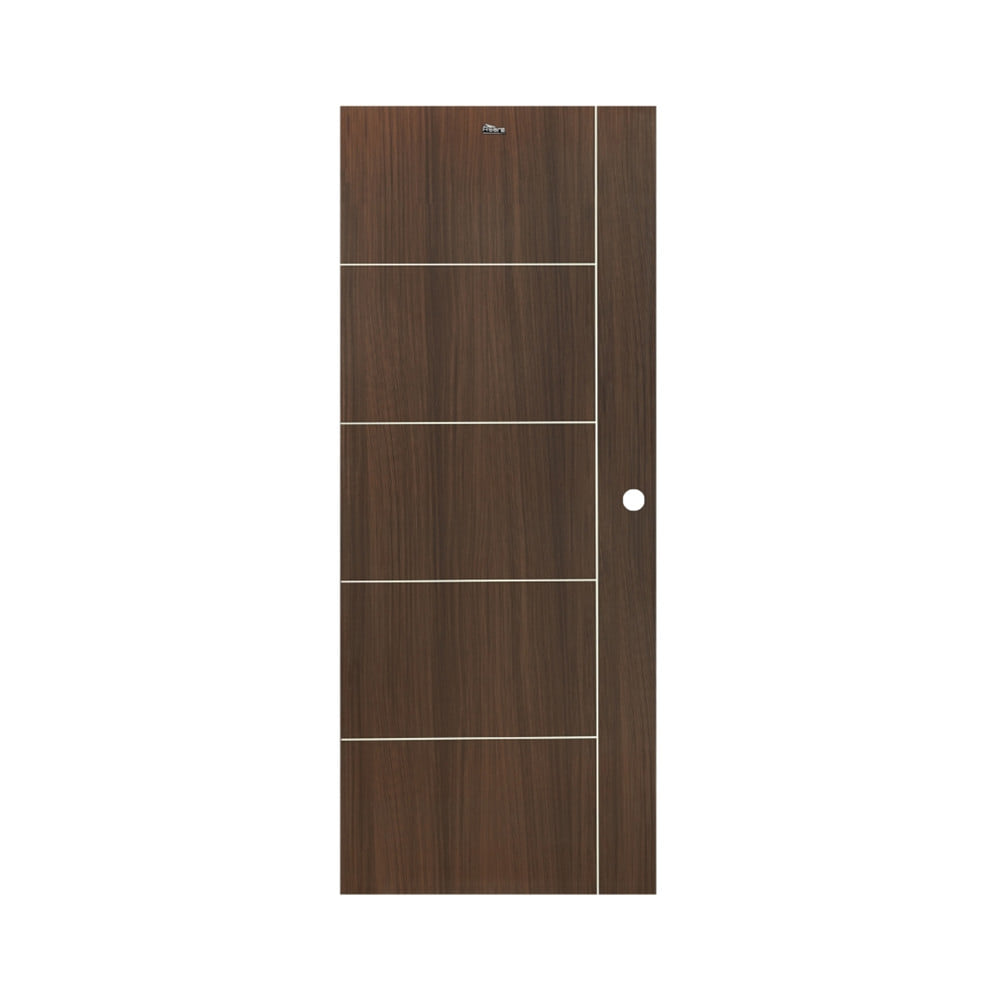 ประตูภายใน UPVC เจาะลูกบิด ASARA A923 80x200 ซม. สี OAK-BROWN