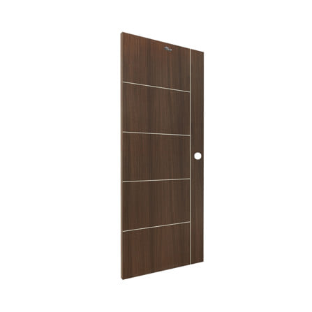 ประตูภายใน UPVC เจาะลูกบิด ASARA A923 80x200 ซม. สี OAK-BROWN_1
