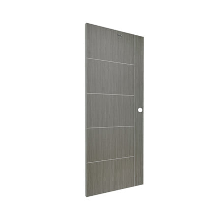 ประตูภายใน UPVC เจาะลูกบิด ASARA A923 80x200 ซม. สี SILVER GREY_1