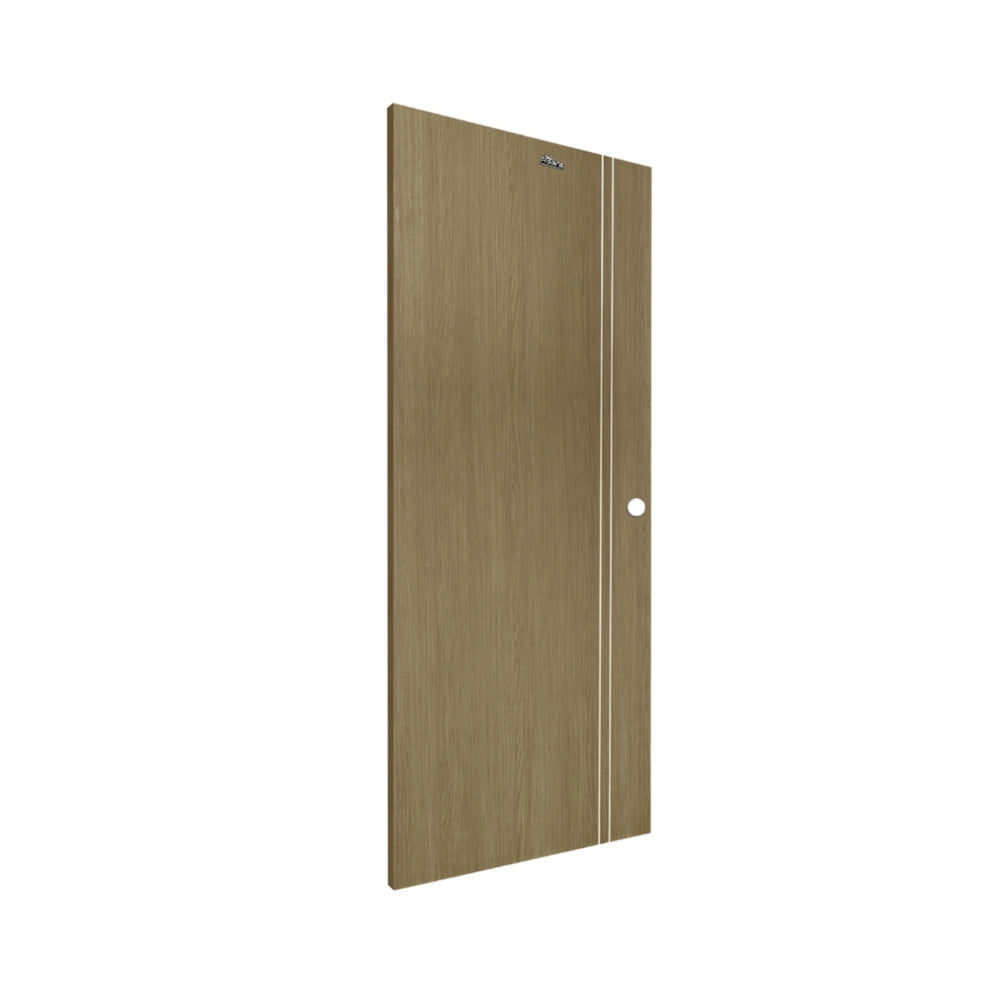 ประตูภายใน UPVC เจาะลูกบิด ASARA A921 80x200 ซม. สี NATURAL-BROWN