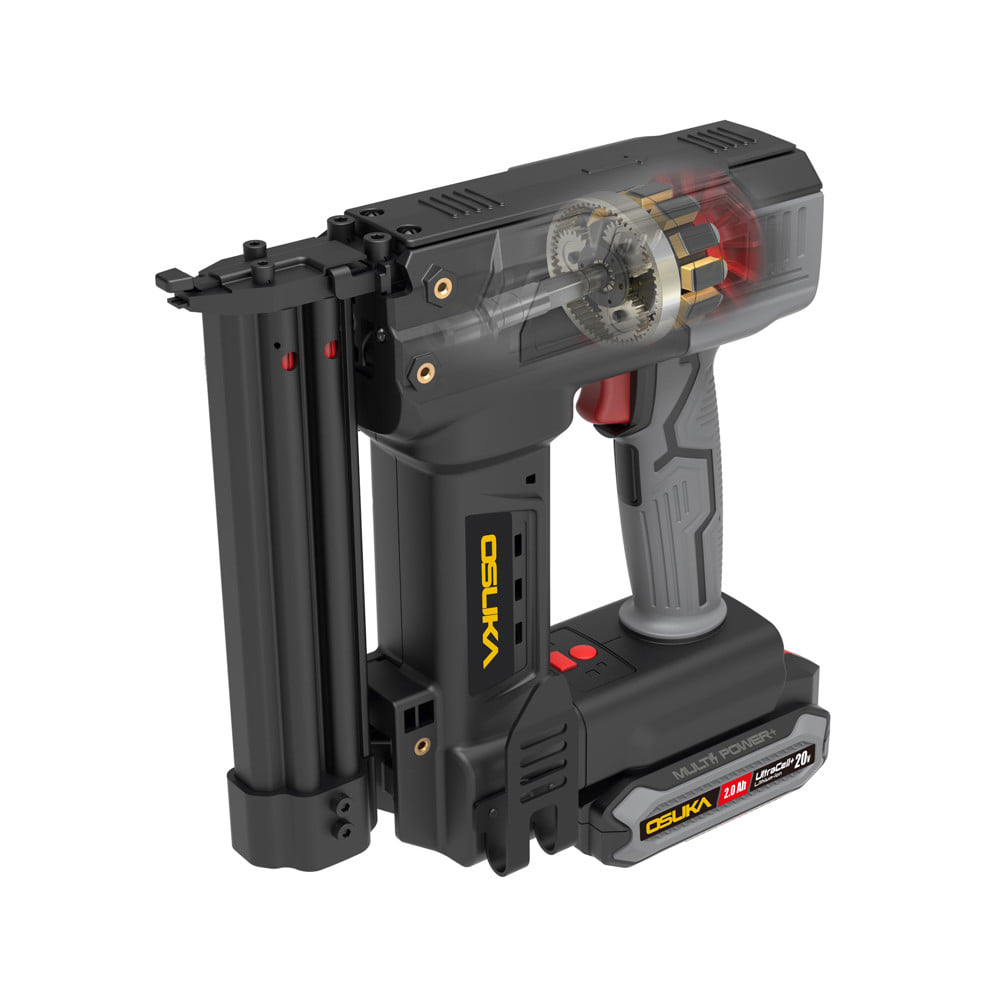 เครื่องยิงตะปู ยิงแม็ก 2IN1 ไร้สาย OSUKA OCNS889-D1 20 โวลต์