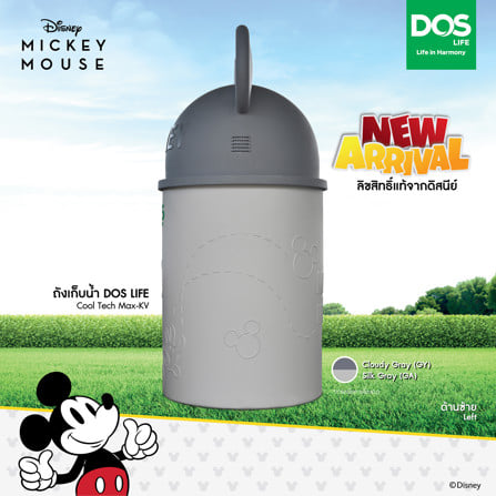 ถังเก็บน้ำ DOS MICKEY MOUSE GA 1000 ลิตร สี SILK GRAY_3