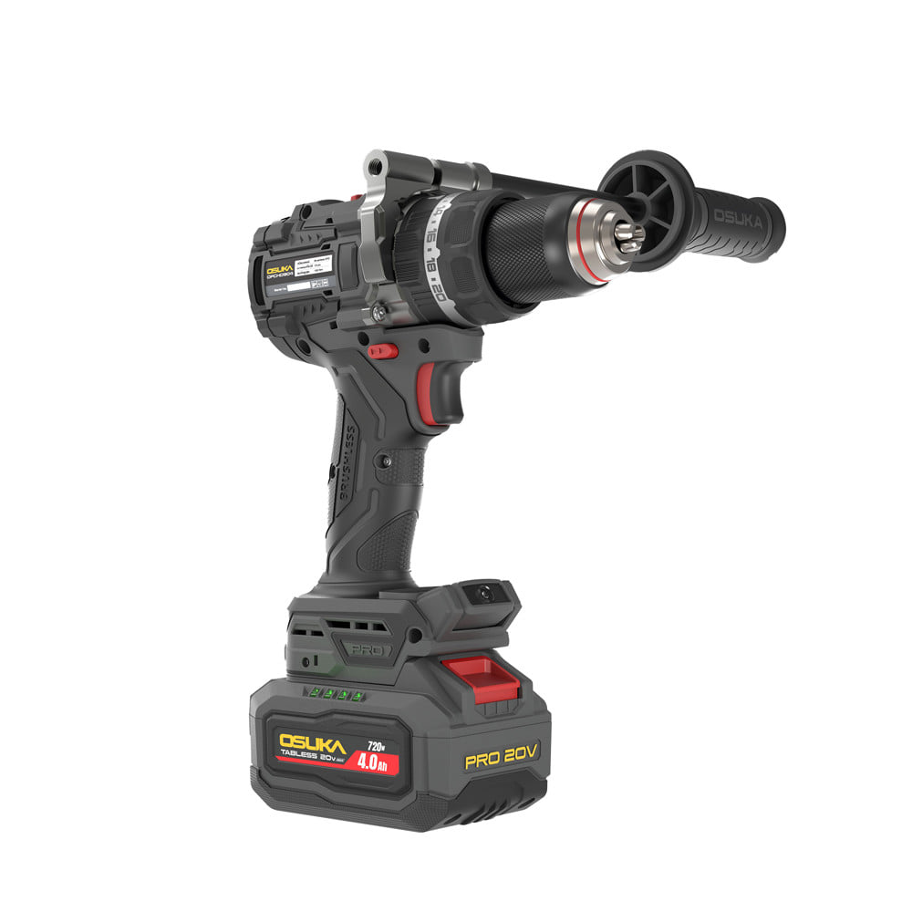 สว่านไขควงไร้สายพร้อมด้ามจับ (พร้อมแบตเตอรี่) OSUKA OPCHD904-K1 20 โวลต์