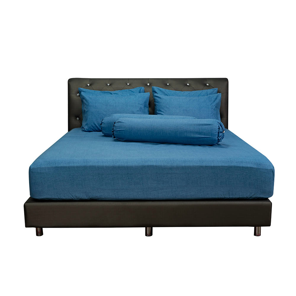 ชุดผ้าปูที่นอน 6 ฟุต (ชุด 5 ชิ้น)  PICASSO CLASSIC สี BLUE
