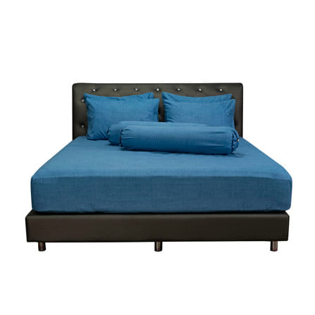 ชุดผ้าปูที่นอน 6 ฟุต (ชุด 5 ชิ้น)  PICASSO CLASSIC สี BLUE_1
