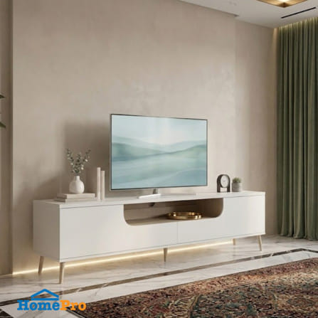 ตู้วางทีวี TOMATO HOME BARCELONA TH-TV-ULT180-01 180 ซม. สีขาว_2
