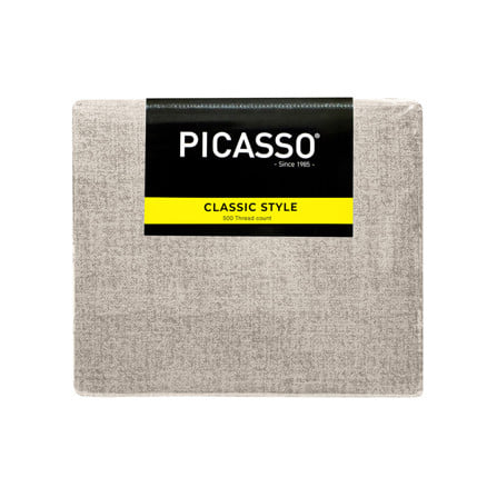 ชุดผ้าปูที่นอน 6 ฟุต (ชุด 5 ชิ้น)  PICASSO CLASSIC สี CREAM_4