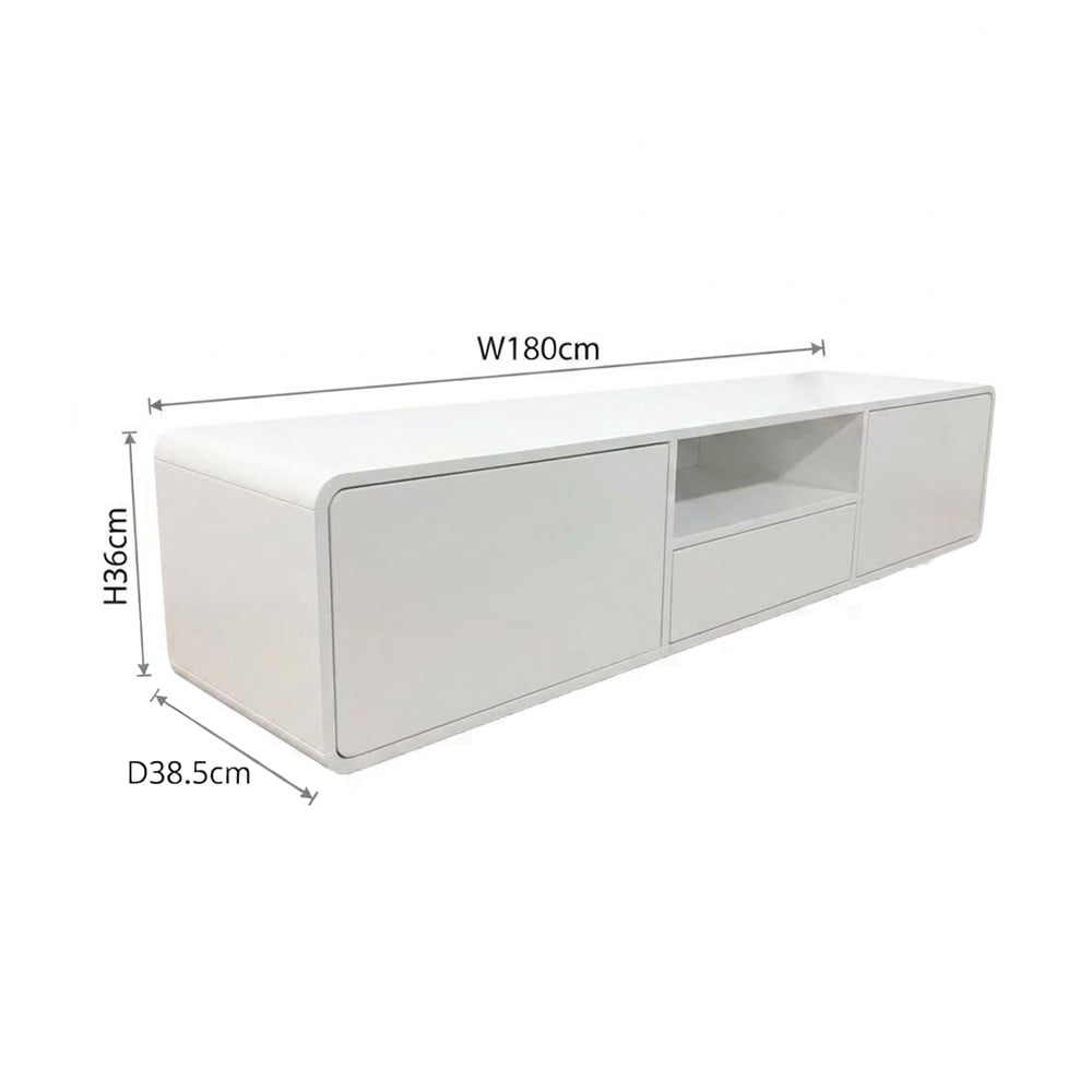 ตู้วางทีวี TOMATO HOME BARCELONA TH-TV-BC180-A 180 ซม.  สีขาว