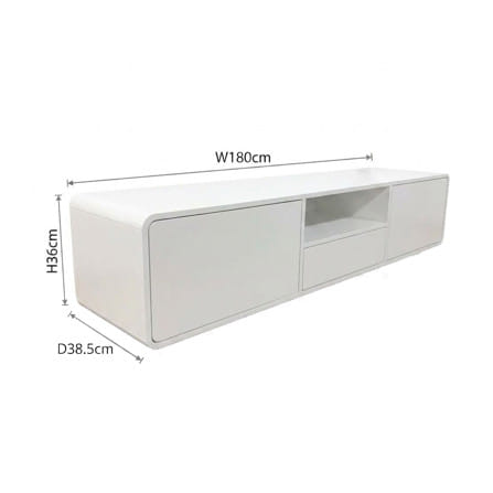 ตู้วางทีวี TOMATO HOME BARCELONA TH-TV-BC180-A 180 ซม.  สีขาว_5