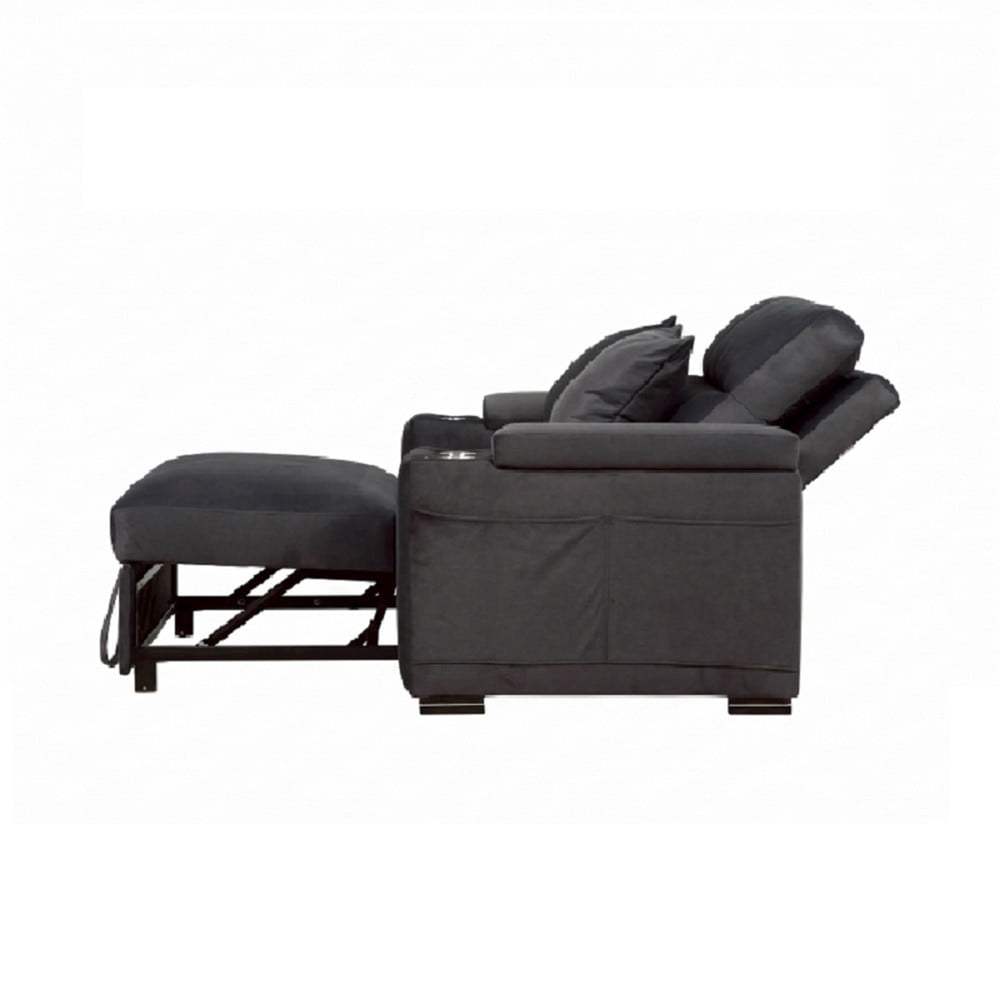 โซฟาเบด AS FURNITURE OCEAN สีเทาเข้ม