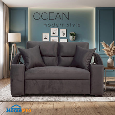 โซฟาเบด AS FURNITURE OCEAN สีเทาเข้ม_5