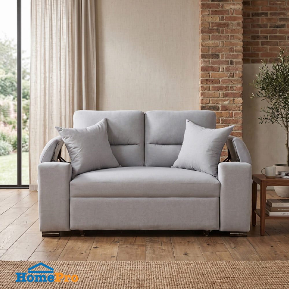 โซฟาเบด AS FURNITURE OCEAN สีเทาอ่อน