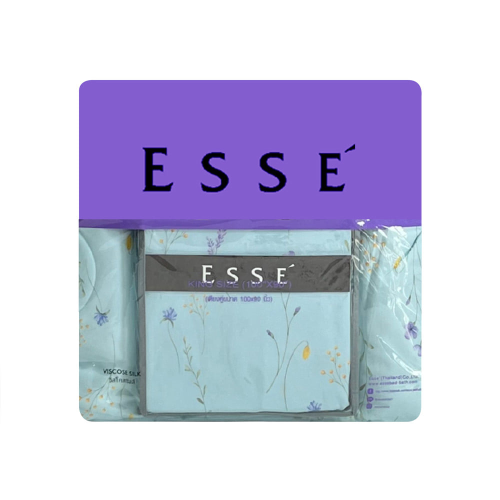 ชุดผ้าปูที่นอน 6 ฟุต (ชุด 6 ชิ้น) ESSE VISCOSE SILK 425T V504