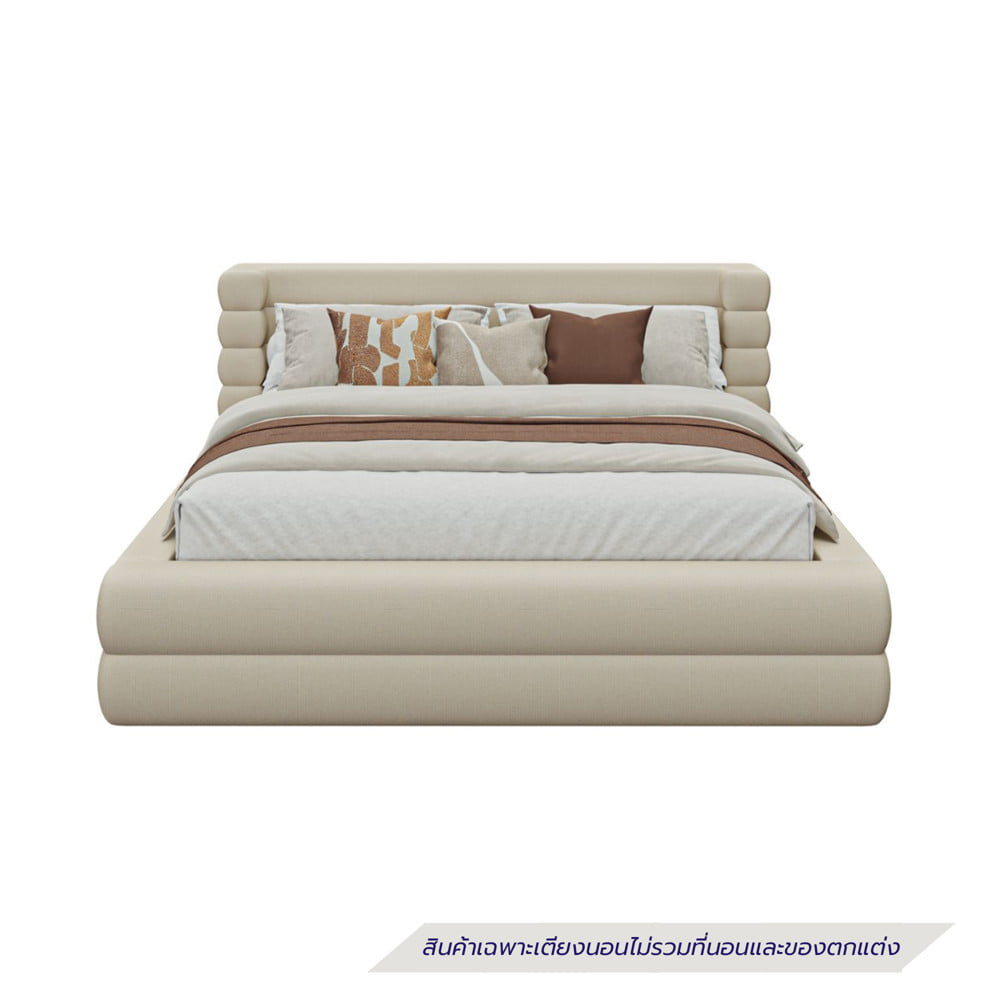 เตียง 6 ฟุต SB FURNITURE GAMEW 19250651 สี CREAM