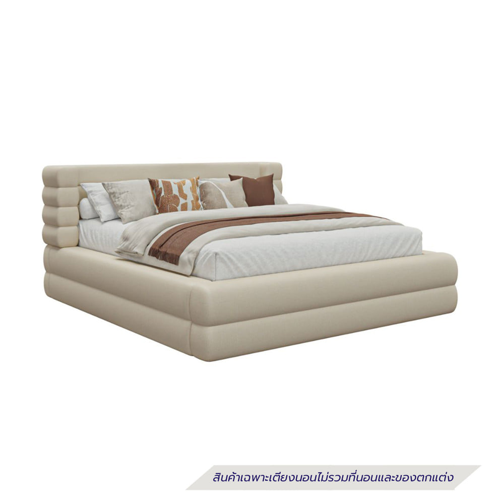 เตียง 6 ฟุต SB FURNITURE GAMEW 19250651 สี CREAM