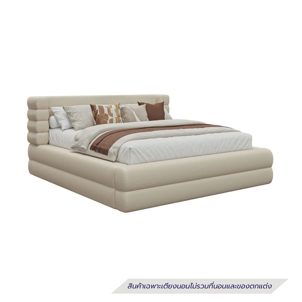 เตียง 6 ฟุต SB FURNITURE GAMEW 19250649 สี CREAM