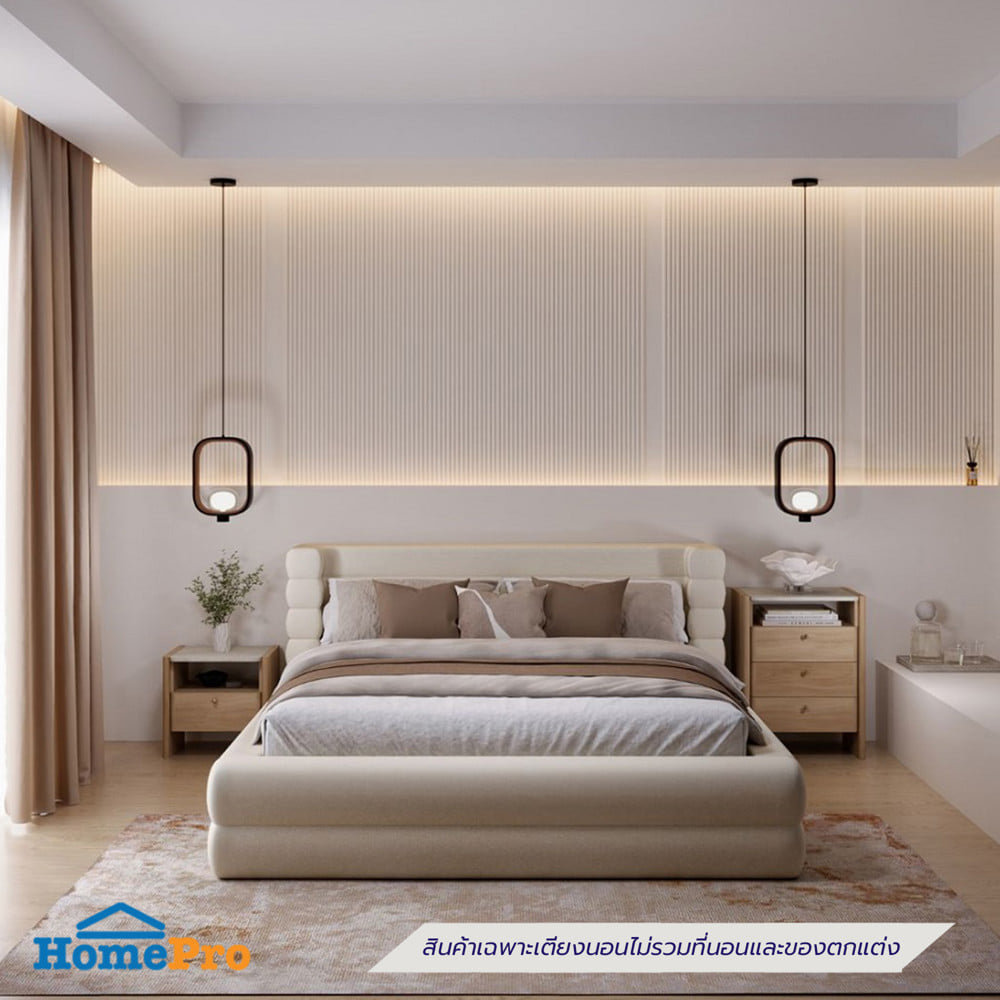 เตียง 5 ฟุต SB FURNITURE GAMEW 19250648 สี CREAM