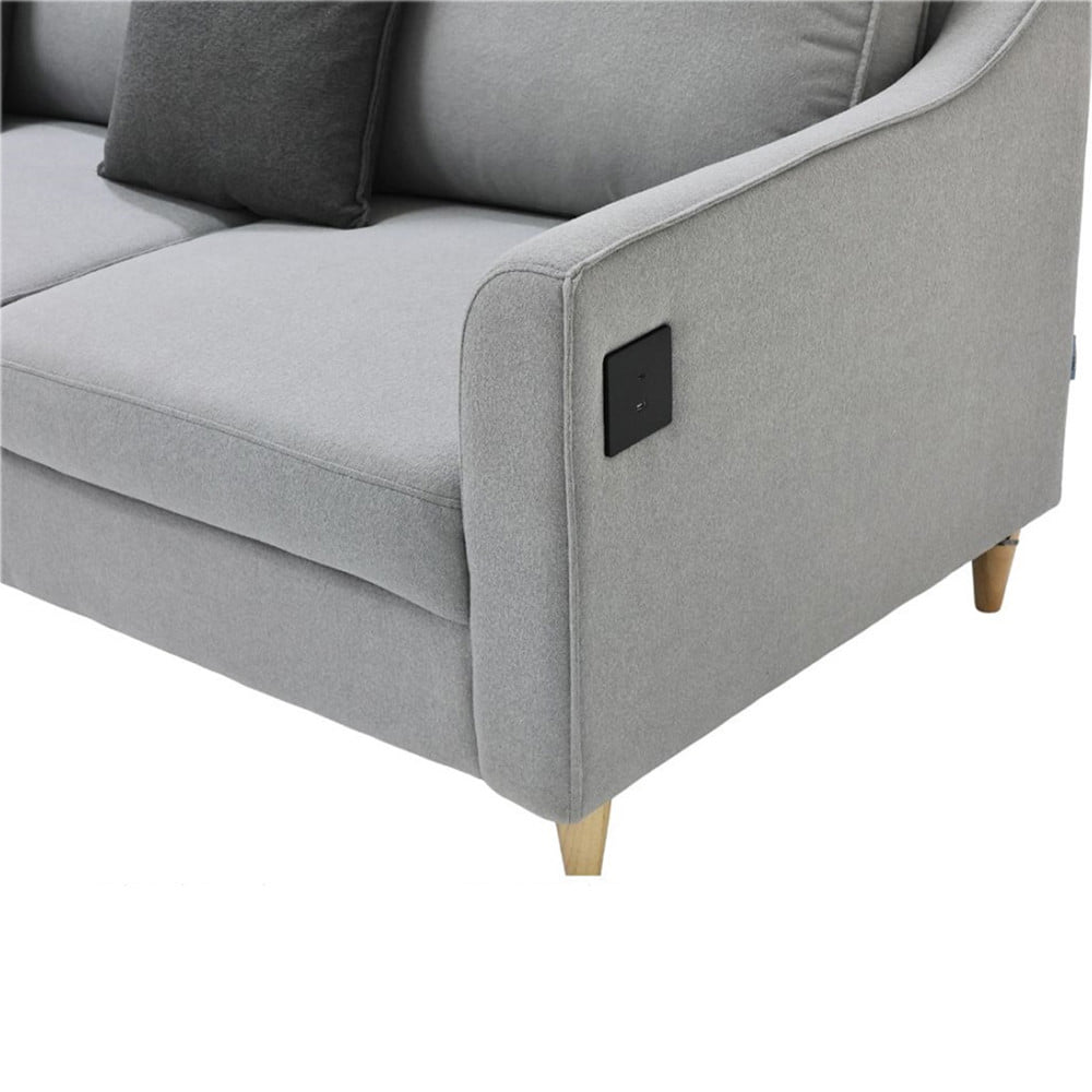 โซฟาเข้ามุมซ้าย SOFA SOLUTIONS TAKEO 19252752 สี GREY