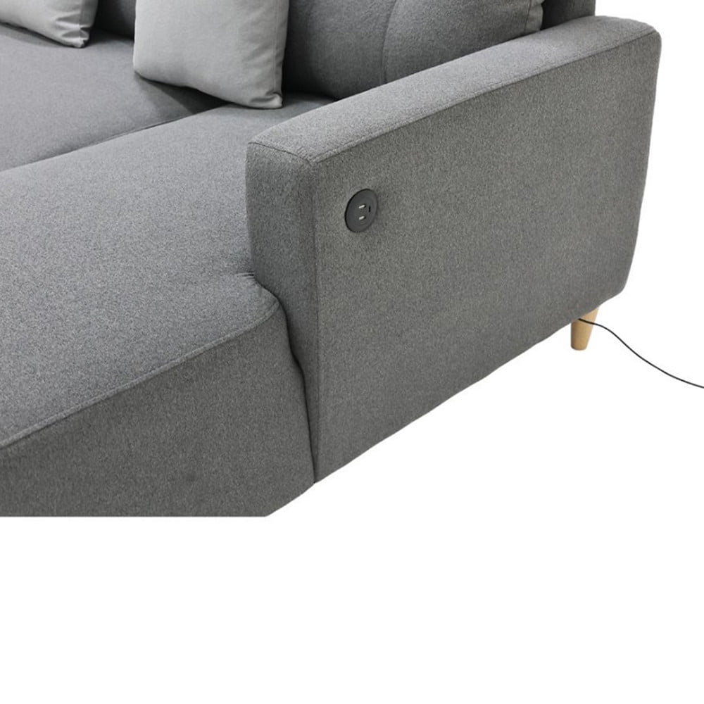 โซฟาเข้ามุมขวา SOFA SOLUTIONS TAKUMI 19252757 สี GREY