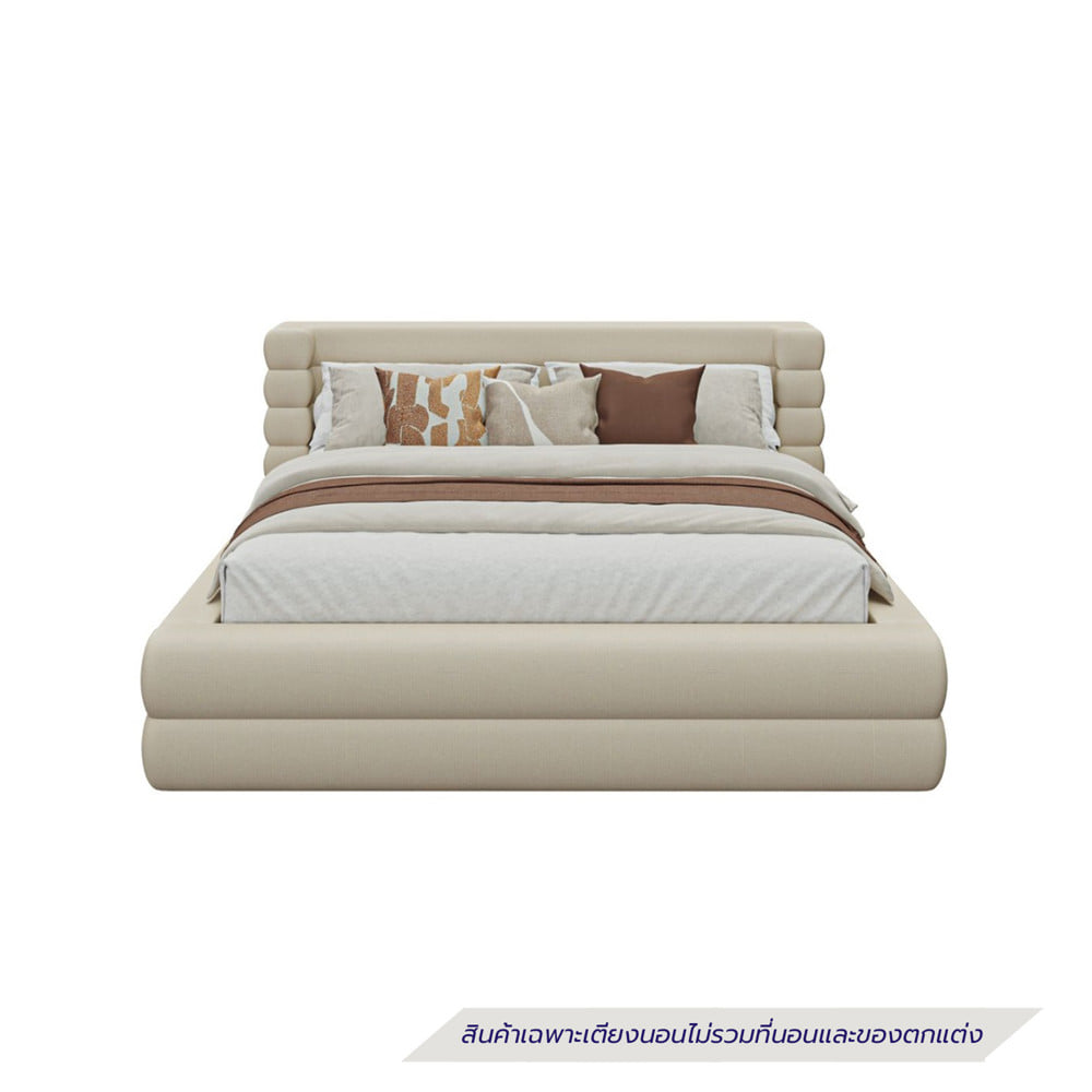 เตียง 5 ฟุต SB FURNITURE GAMEW 19250650 สี CREAM