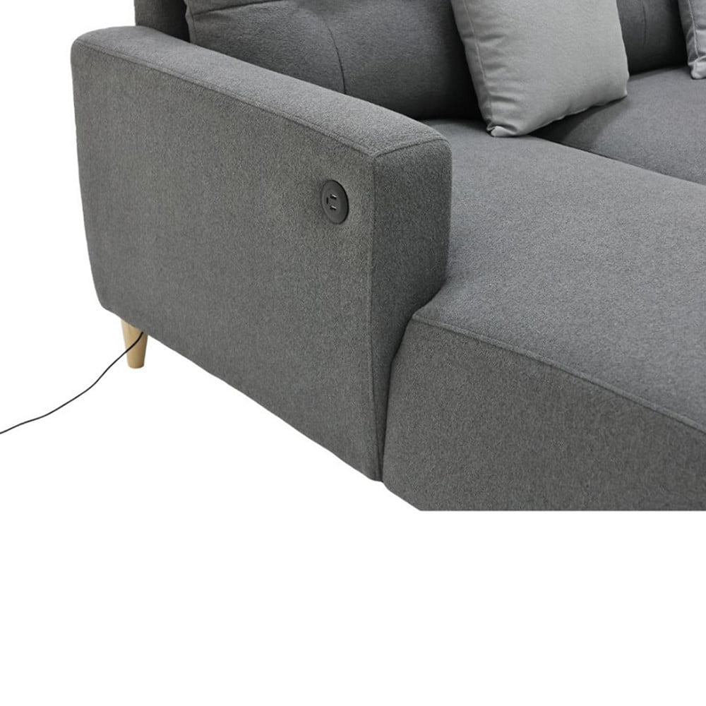 โซฟาเข้ามุมซ้าย SOFA SOLUTIONS TAKUMI 19252756 สี GREY