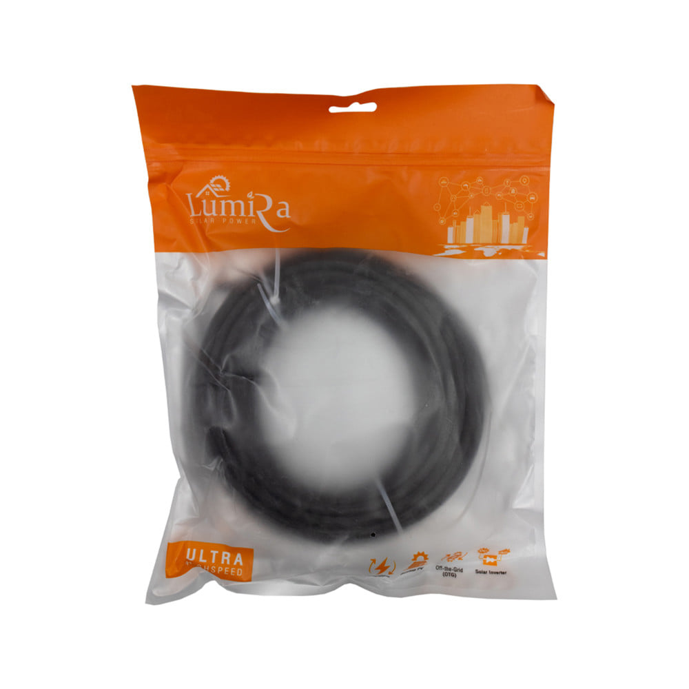 สายโซลาร์เซลล์ LUMIRA LPV1F-4-10-B 1x4 ตร.มม. 10 เมตร สีดำ
