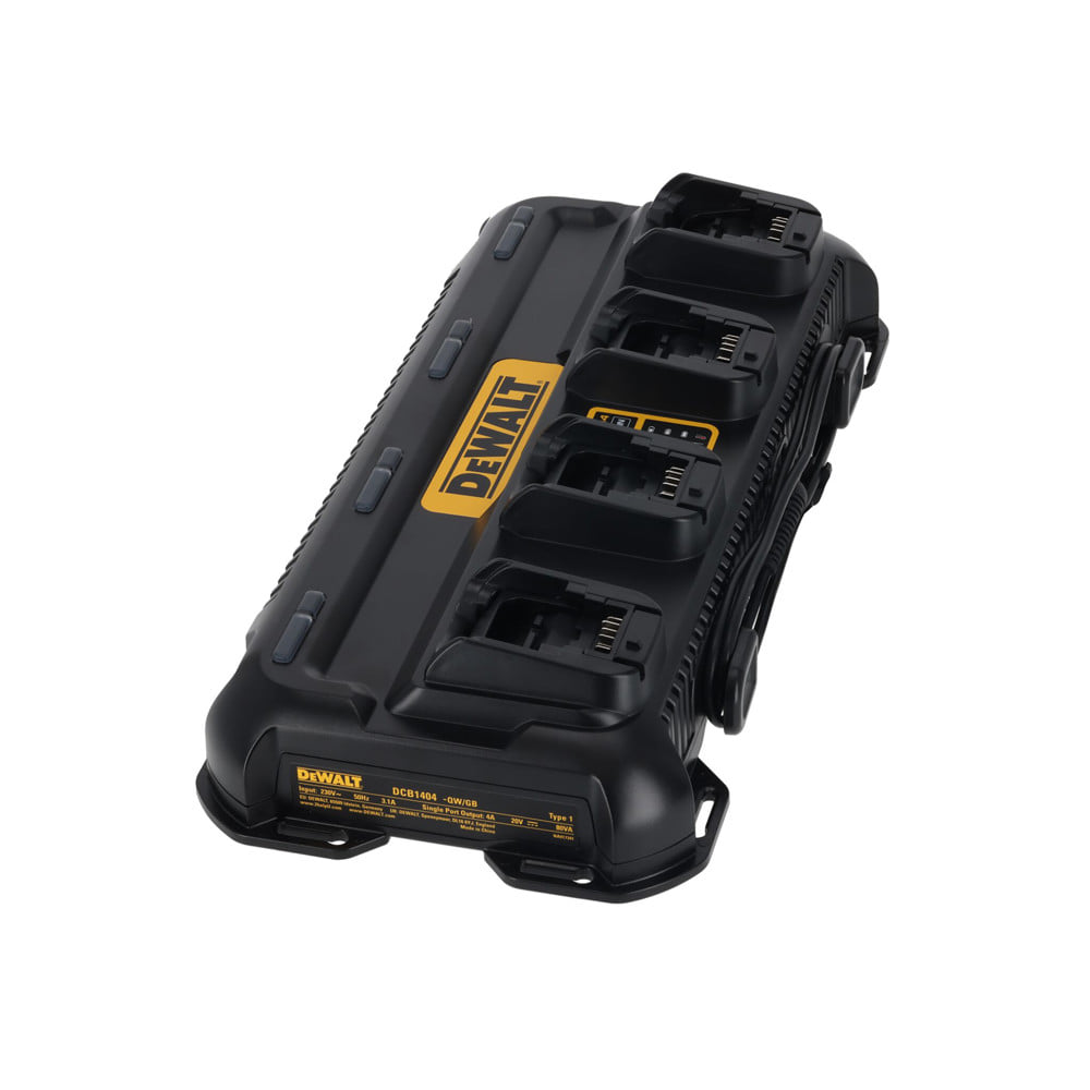 แท่นชาร์จแบตเตอรี่ 4 ช่อง DEWALT DCB1404-QW  12/20 โวลต์ 4 แอมป์