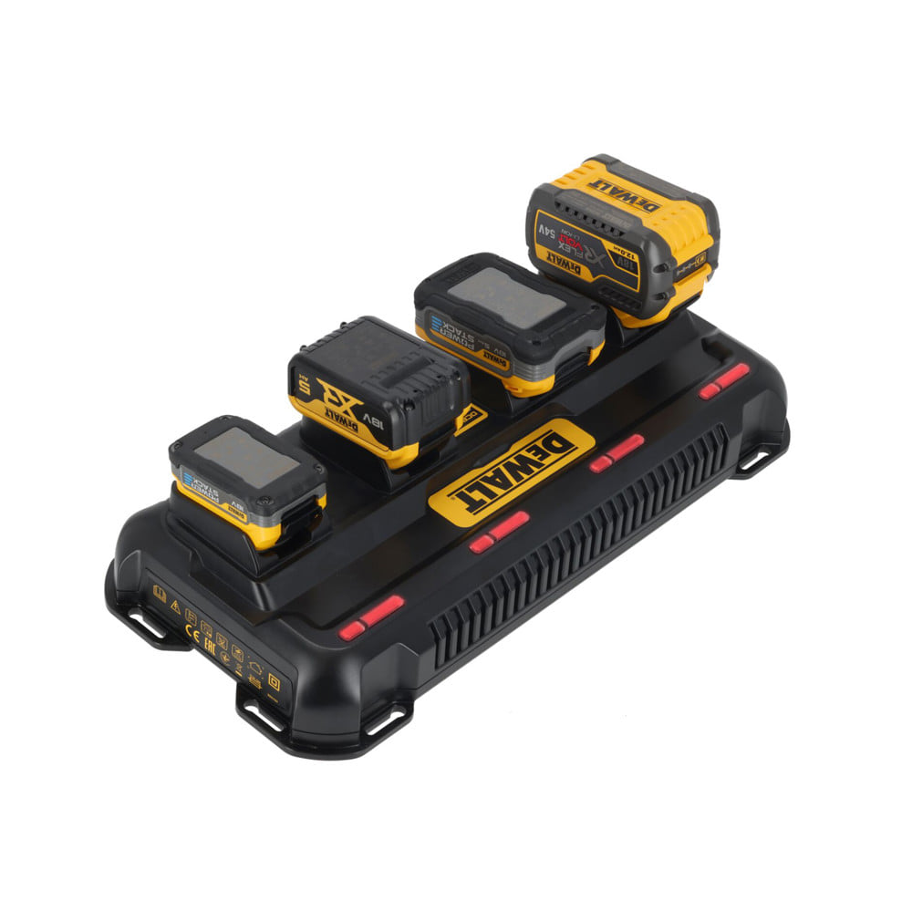 แท่นชาร์จแบตเตอรี่ 4 ช่อง DEWALT DCB1404-QW  12/20 โวลต์ 4 แอมป์