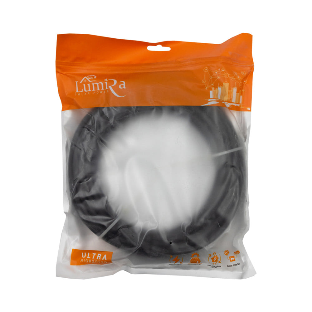 สายโซลาร์เซลล์ LUMIRA LPV1F-6-10-B  10 เมตร สีดำ