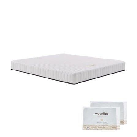 ที่นอนพ็อกเก็ตสปริง 5 ฟุต WOODFIELD S-HYBRID (พร้อมหมอนหนุน 2 ใบ)_0