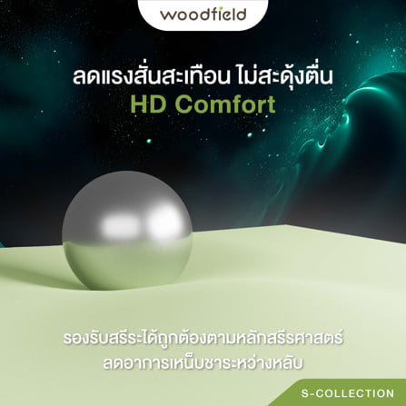 ที่นอนพ็อกเก็ตสปริง 5 ฟุต WOODFIELD S-HYBRID (พร้อมหมอนหนุน 2 ใบ)_10