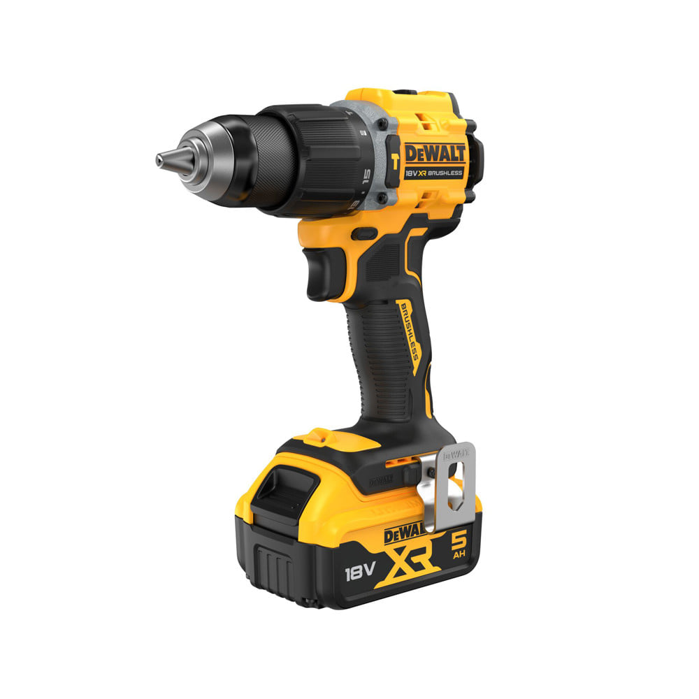 สว่านกระแทกไร้สาย (พร้อมแบตเตอรี่และแท่นชาร์จ) DEWALT DCD799P1T-B1 18 โวลต์ (สูงสุด 20 โวลต์)