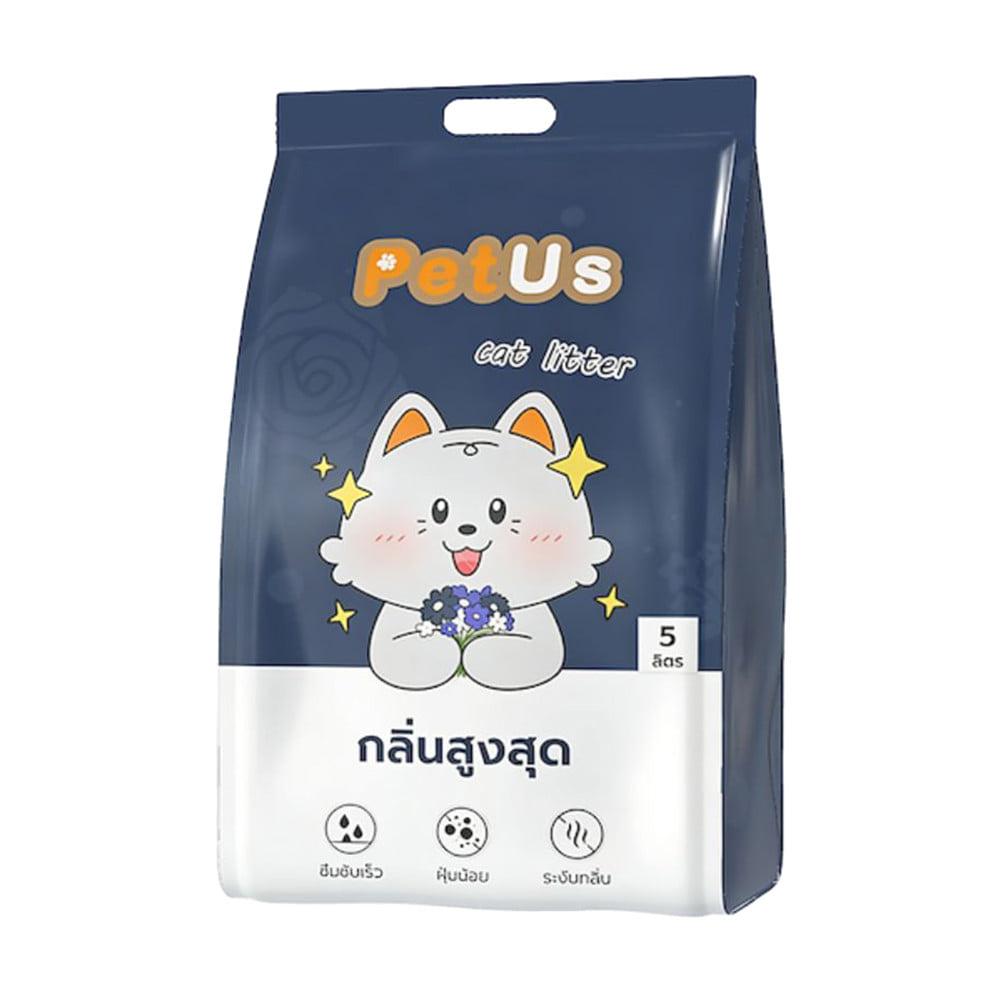 ทรายแมวเบนโทไนท์ PETUS กลิ่นเอ็กซ์ตรีม 5 ลิตร