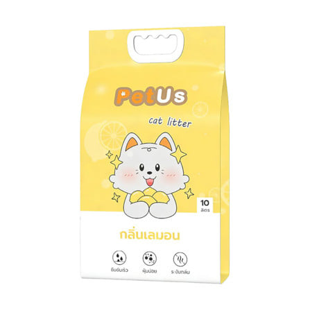 ทรายแมวเบนโทไนท์ PETUS กลิ่นเลมอน 10 ลิตร_0