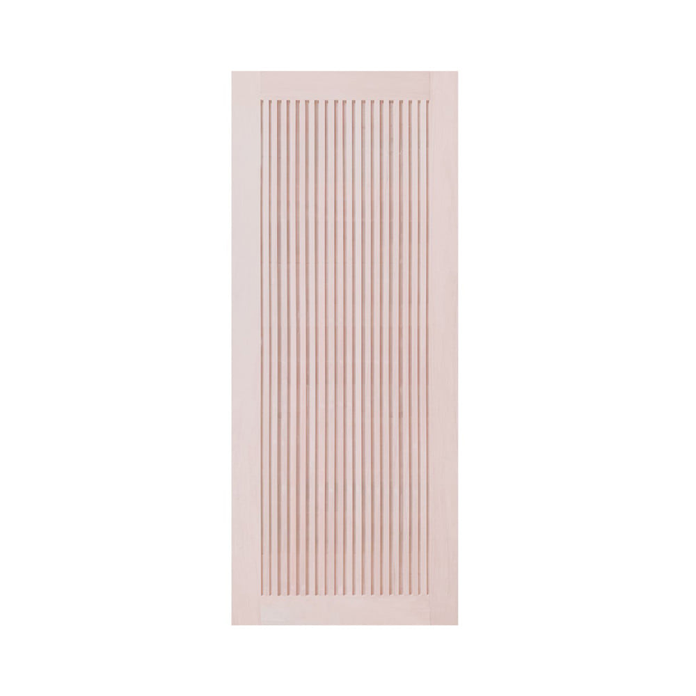 ประตูไม้เนื้อแข็ง ไม่เจาะลูกบิด N999 C-MODERN 90x200 ซม. สีธรรมชาติ