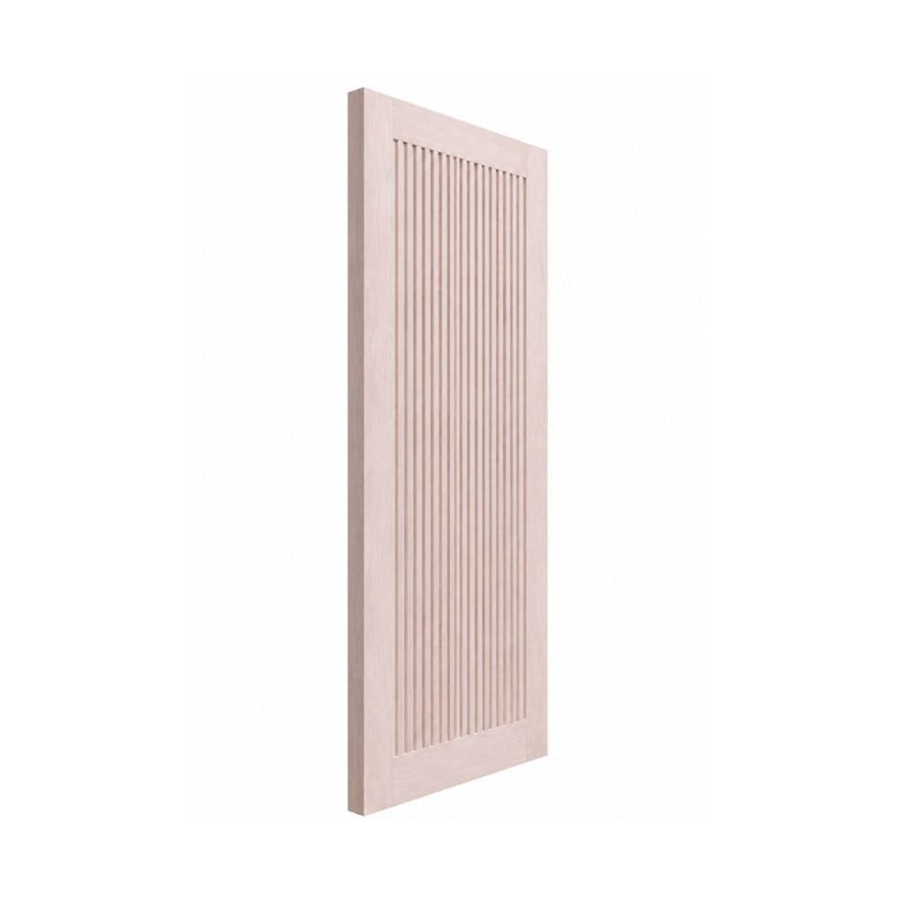 ประตูไม้เนื้อแข็ง ไม่เจาะลูกบิด N999 C-MODERN 90x200 ซม. สีธรรมชาติ