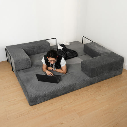 โซฟาเบด KONCEPT HOMMY 19248702 สีเทา_3