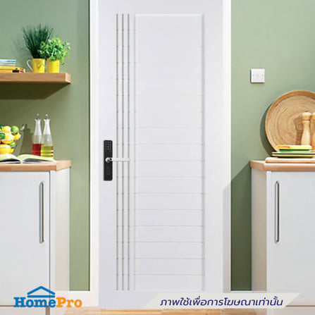 ประตูไม้เนื้อแข็ง ไม่เจาะลูกบิด N999 BALI  100x200 ซม. สีธรรมชาติ_2