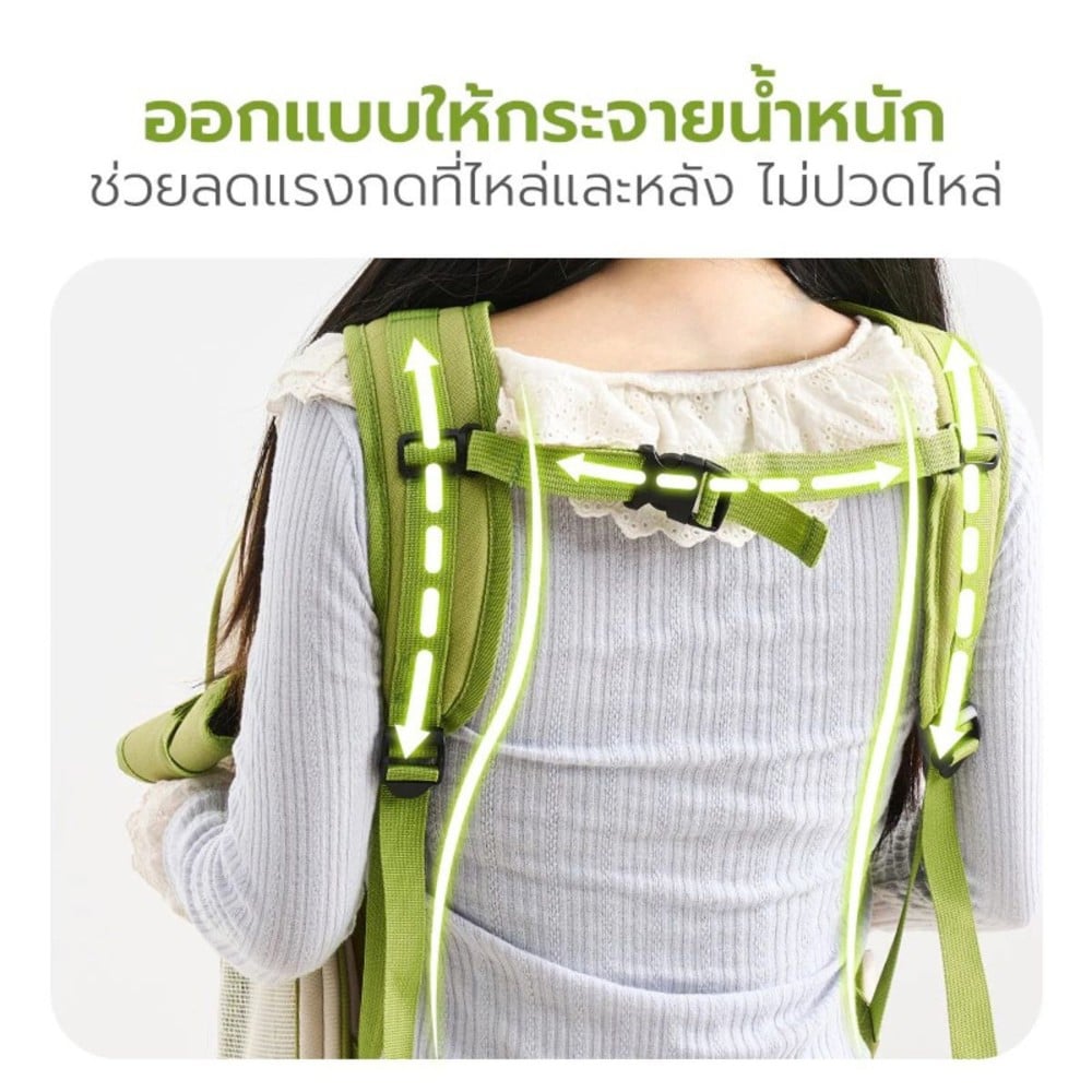 กระเป๋าสัตว์เลี้ยง TIANYUAN PET SRB0060 สีเขียว